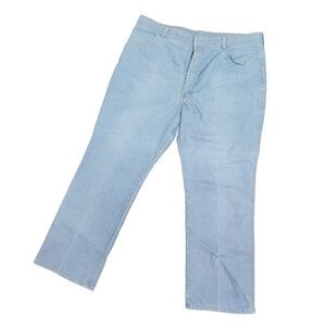 Wrangler Vintage Blue Jeans Light Wash Men's Stretch Classic Flex-Fit 42x30